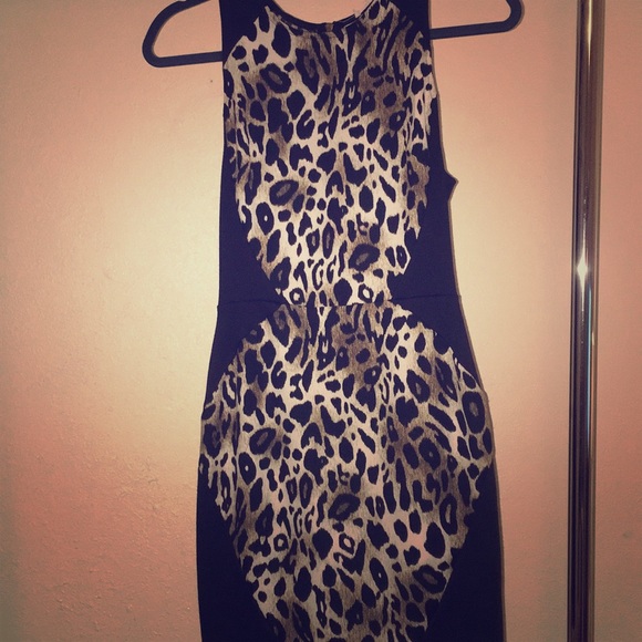 Cheetah print mini dress - Picture 1 of 2